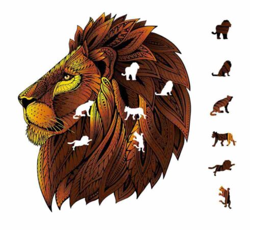 Mandala Puzzles - The Lion
